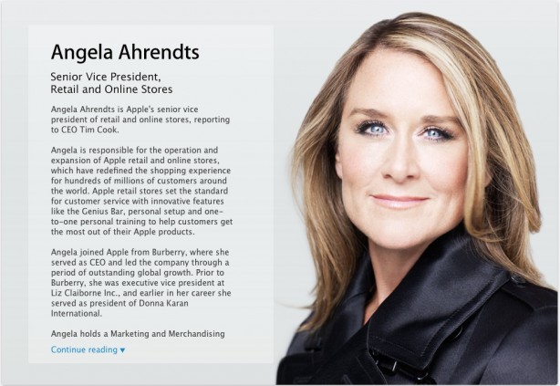 Apple presenta ufficialmente Angela Ahrendts, nuova responsabile Retail dell’azienda