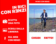 In bici con Renzi, per inserire il Premier in ogni foto