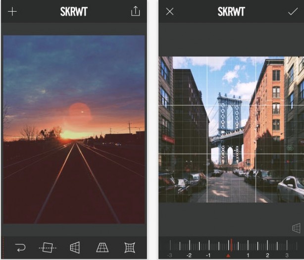 SKRWT, l’app che regola la distorsione della lente su iPhone