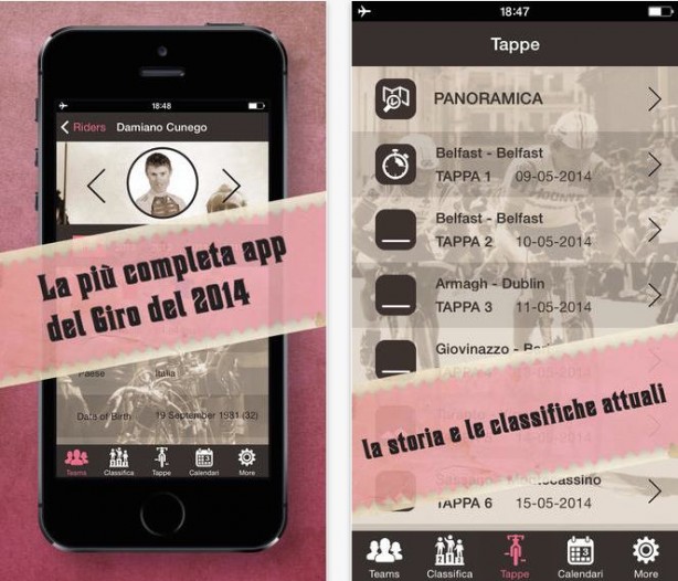 Giro d’Italia 2014: tutte le informazioni in una sola app