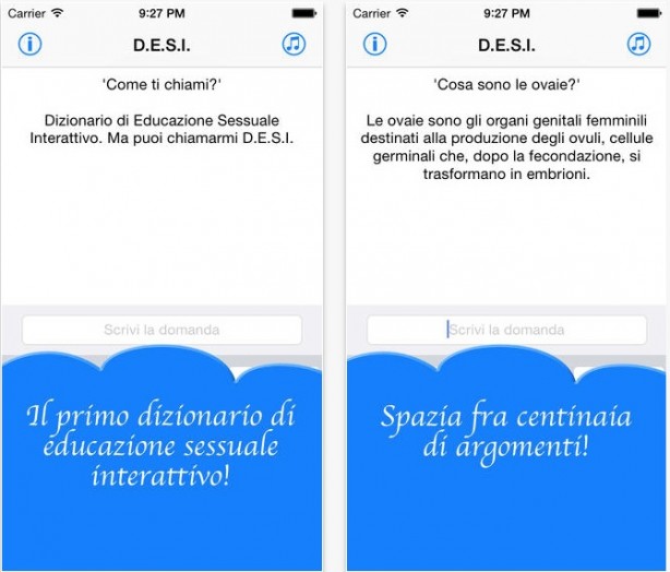 D.E.S.I., Dizionario di Educazione Sessuale Interattivo su App Store