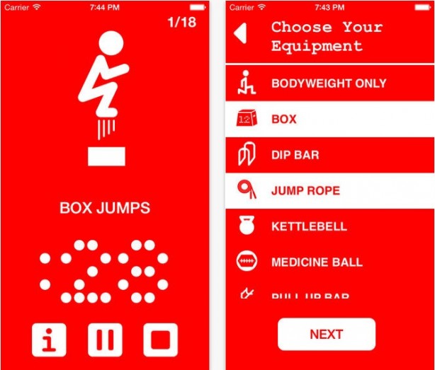 12 Minute Athlete HIIT Workouts iPhone pic0