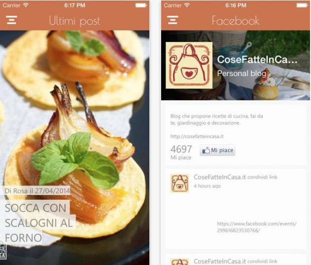 CoseFatteInCasa.it – Si rinnova l’app ufficiale del famoso blog di cucina e fai da te