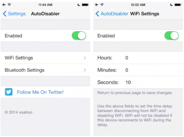 AutoDisabler disattiva WiFi e Bluetooth in automatico e fa risparmiare batteria – Cydia