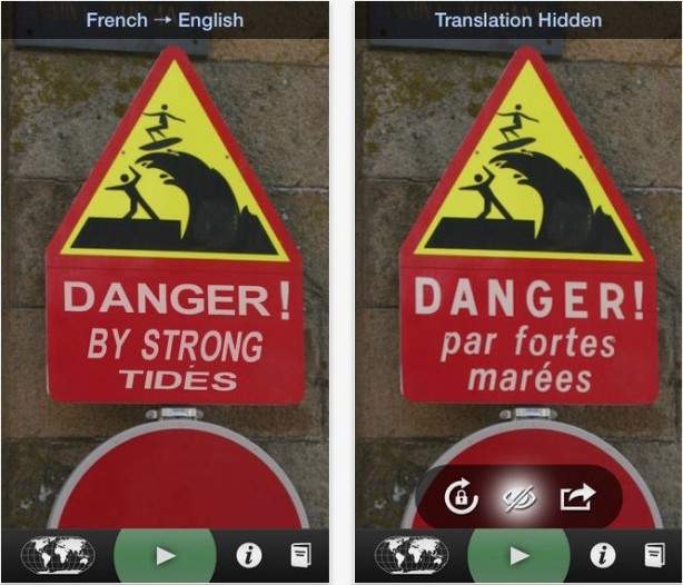 Word Lens diventa gratuita: traduci cartelloni e scritte con l’iPhone
