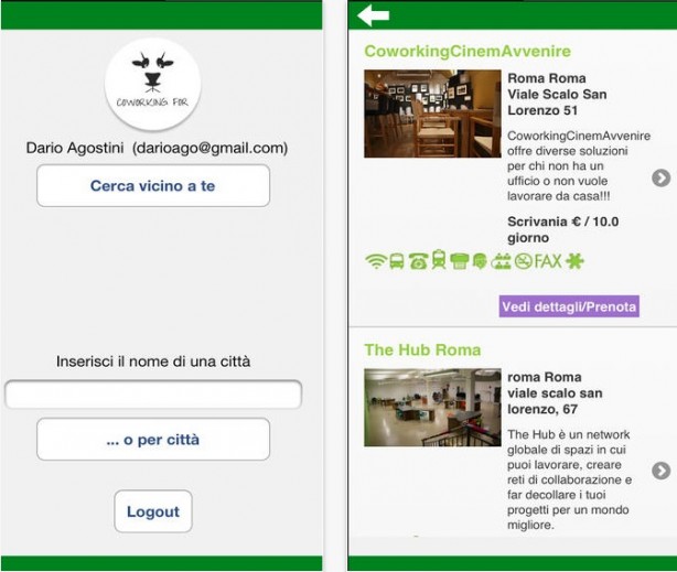 Coworkingfor: portale italiano per la ricerca e condivisione di spazi lavorativi