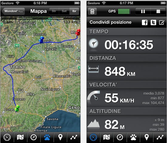 Importante aggiornamento per EasyTrails GPS