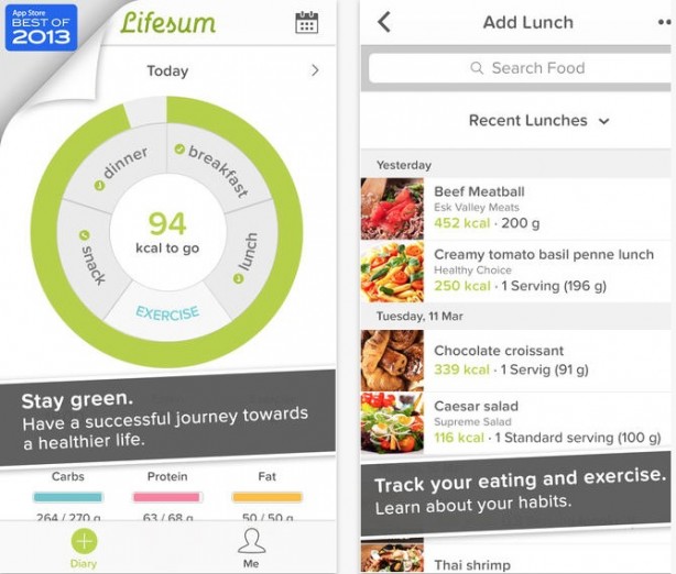 Lifesum, l’app per controllare lo stile di vita