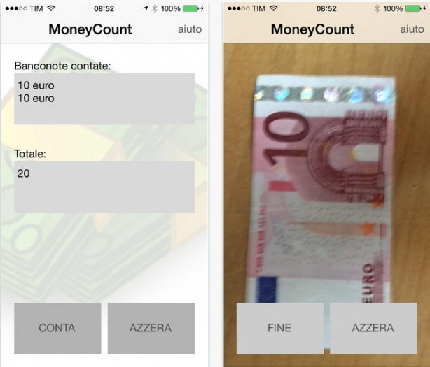 MoneyCount: scatta una foto alle banconote e l’app effettua la somma