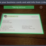 Evernote migliora la scansione dei biglietti da visita