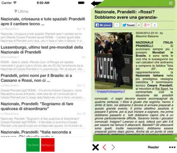 Italia Calcio: le news sugli Azzurri direttamente su iPhone