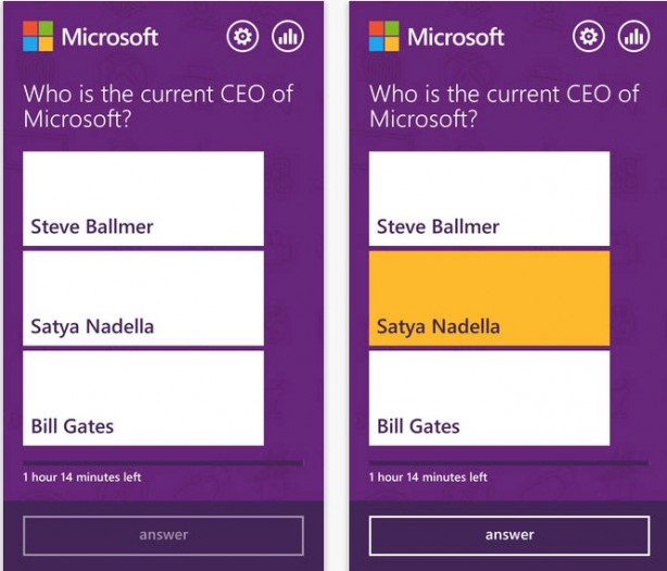 Microsoft lancia il gioco QuizToWin