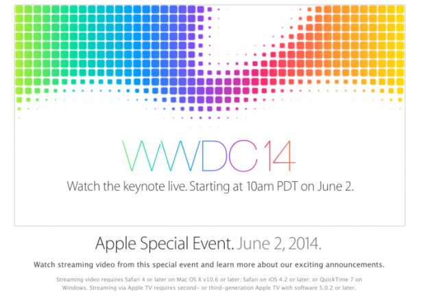 Il keynote del WWDC 2014 sarà tramesso in diretta streaming da Apple!