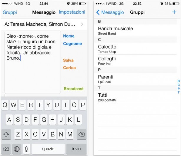 Nuovo aggiornamento per “SMS Personalizzati a gruppi”