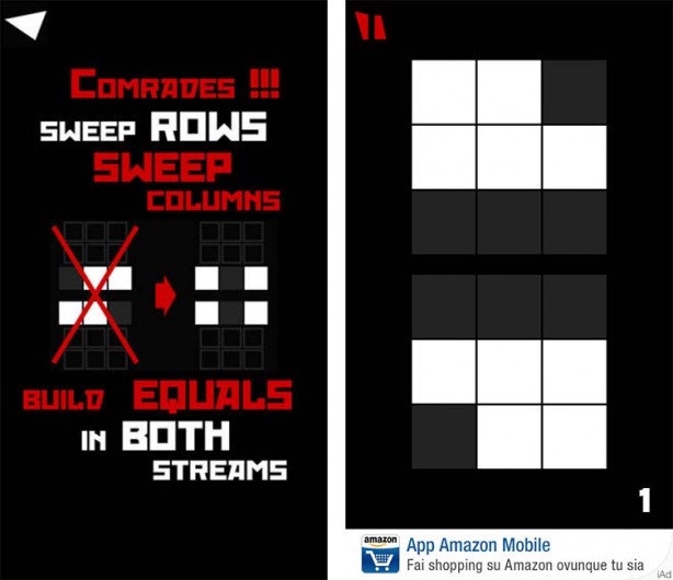 SWEPT il puzzle game quadrato! iPhone Italia