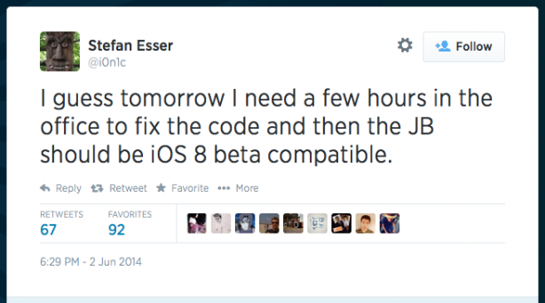 Il jailbreak di I0n1c funziona anche su iOS 8 beta!