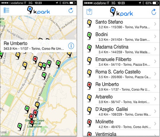 Kpark, l’app per trovare parcheggio grazie all’iPhone