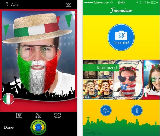 Fanomizer: selfie in pieno stile Mondiale 2014