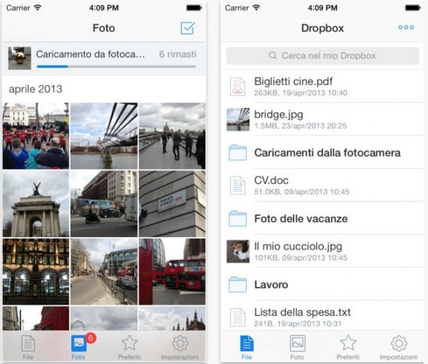Dropbox 3.2 disponibile su App Store