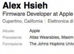 Apple assume Alex Hsieh per il progetto iWatch