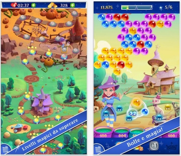 Bubble Witch Saga 2: disponibile il secondo capitolo del puzzle game di King