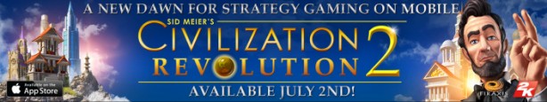 2K Games annuncia Civilization Revolution 2: disponibile dal 2 luglio