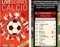 Livescores Calcio: la prima app di calcio con risultati e chat in diretta!