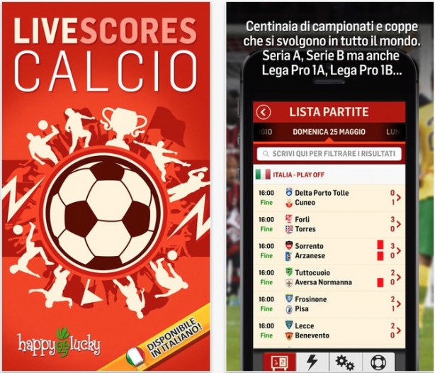 Livescores Calcio: la prima app di calcio con risultati e chat in diretta!