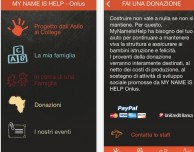 My Name Is Help onlus diventa APP