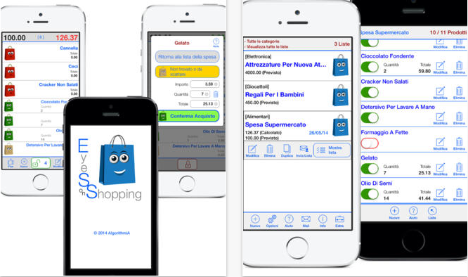 EyeShopping: l’applicazione per gestire le vostre liste con semplicità