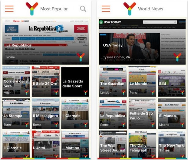 Ynews Pro Italia: leggi i quotidiani italiani e mondiali sul tuo iPhone