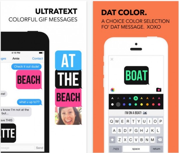 Ultratext: crea simpatici messaggi da inviare tramite iMessage o Whatsapp