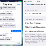 Aggiungi la Risposta Rapida a Skype per iPhone con QuickReplier – Cydia