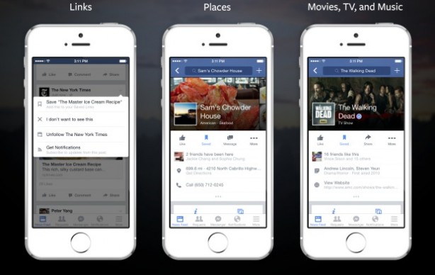 Facebook introduce un tasto per salvare contenuti dal News Feed