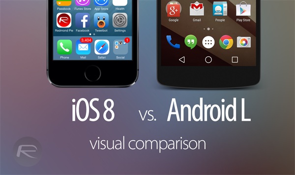 iOS 8 e Android L: ecco tutte le similitudini e le differenze grafiche