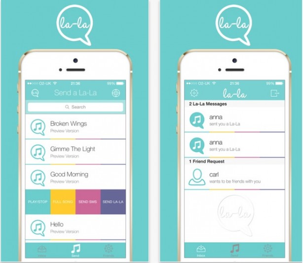 La-La, una nuova app per comunicare usando gli spezzoni delle canzoni