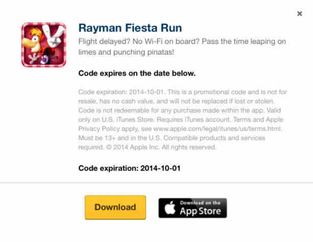 Expedia offre Rayman Fiesta Run gratuitamente