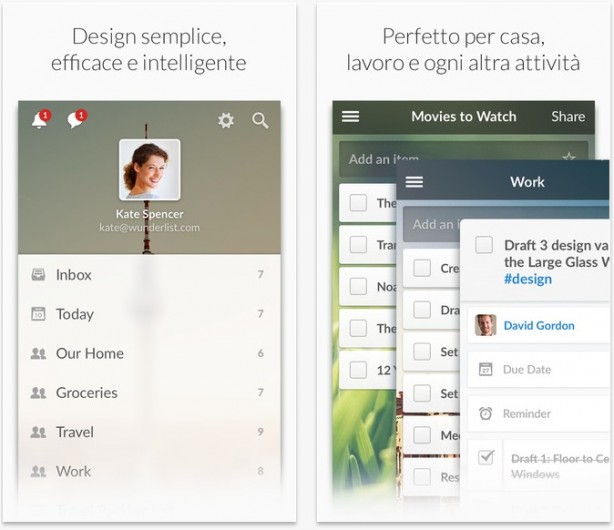 Wunderlist 3 si aggiorna con un nuovo design