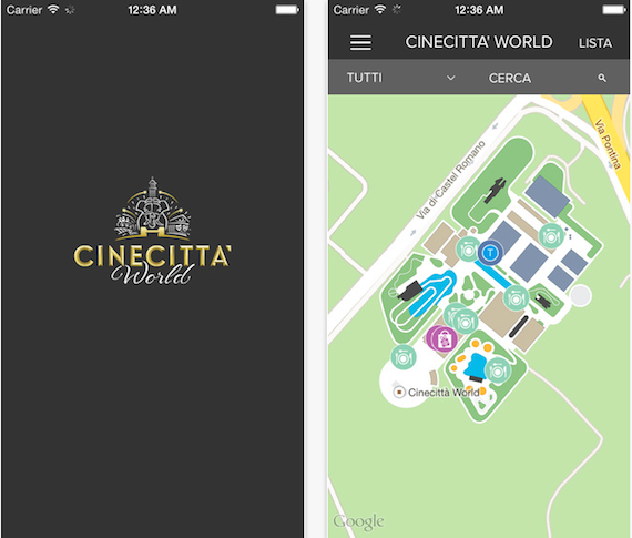 Cinecittà World - iPhone app - 1