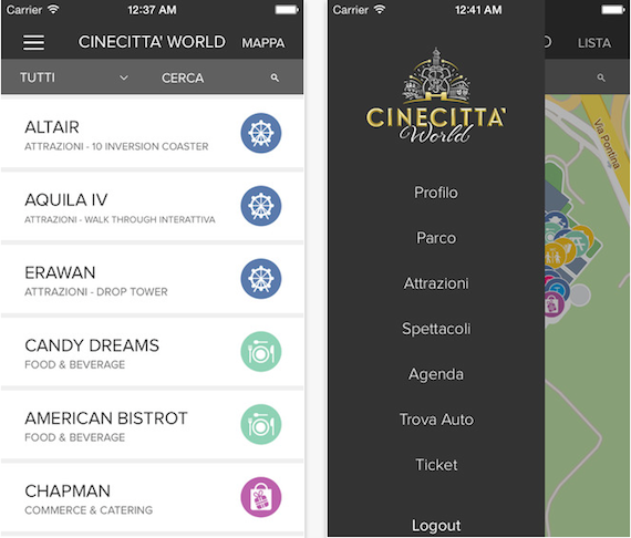 Cinecittà World - iPhone app - 2