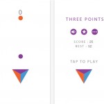 Three Points: tre colori e un triangolo danno vita ad un gioco arcade molto carino