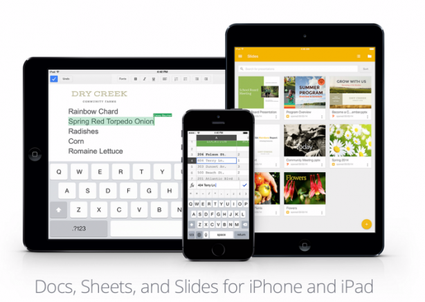 Google aggiorna “Fogli” e “Documenti” per iOS con il supporto a Excel e Word