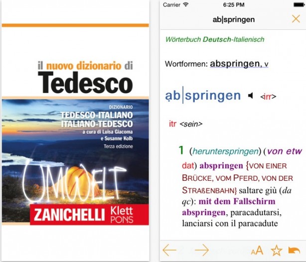 Zanichelli lancia il nuovo Dizionario di Tedesco per iPhone