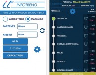 Infotreno, una nuova app che offre tutte le informazioni sugli orari dei treni