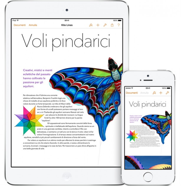 Apple aggiorna la suite iWork