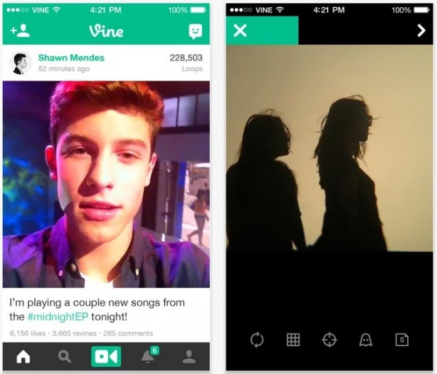 Vine 2.2 arriva su App Store