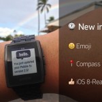 Il Pebble OS si aggiorna per iOS 8: arrivano anche le Emoji e l’app Bussola