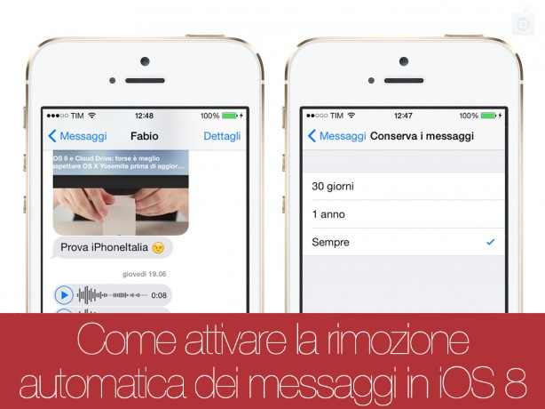 iOS 8 e la rimozione automatica dei messaggi su iPad – Noob’s Corner