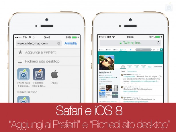 Safari e iOS 8 iPhone pic0