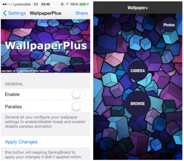 WallpaperPlus, un tweak per la gestione ottimale degli sfondi – Cydia